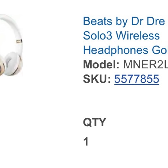 Beats by Dr Dre Solo 3 headphones with case and charging cable - Picture 5 of 5